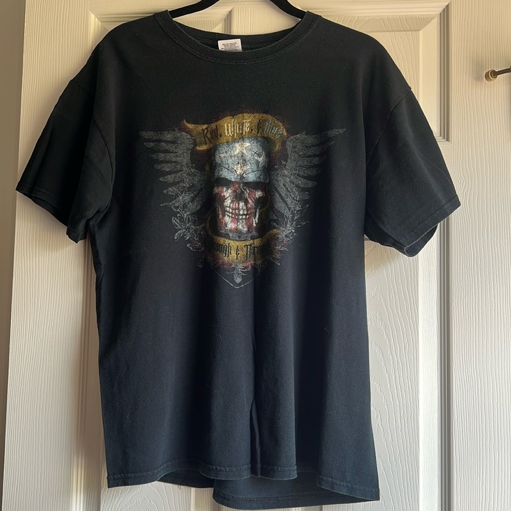 Red, White & Blue Through & Through Men’s T-shirt (L)